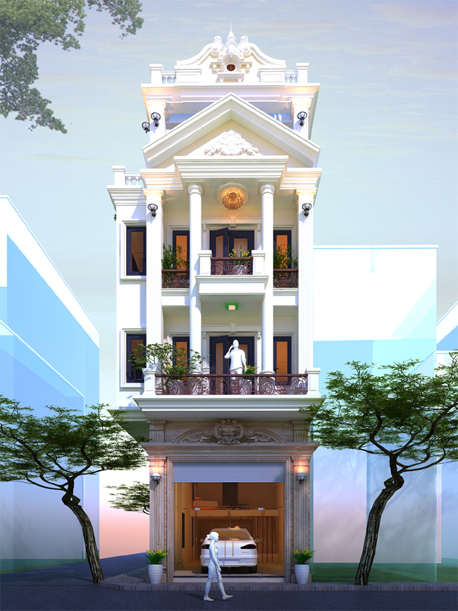 Kiến tr&uacute;c nh&agrave; ống kết hợp kinh doanh tạo cảm gi&aacute;c bề thế, tin cậy.