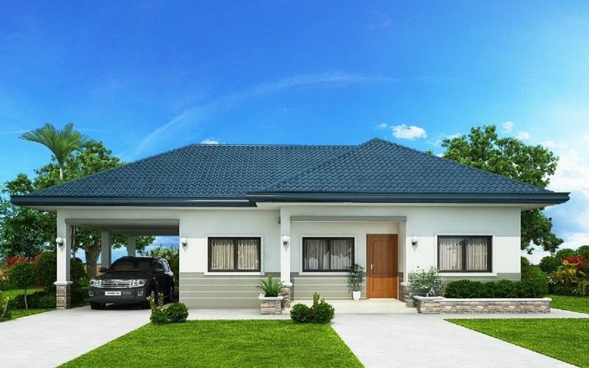 Mẫu nh&agrave; cấp 4 m&aacute;i th&aacute;i