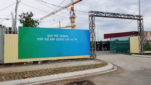 cổng v&agrave;o dự &aacute;n khu đ&ocirc; thị T&acirc;y Mỗ - Đại Mỗ