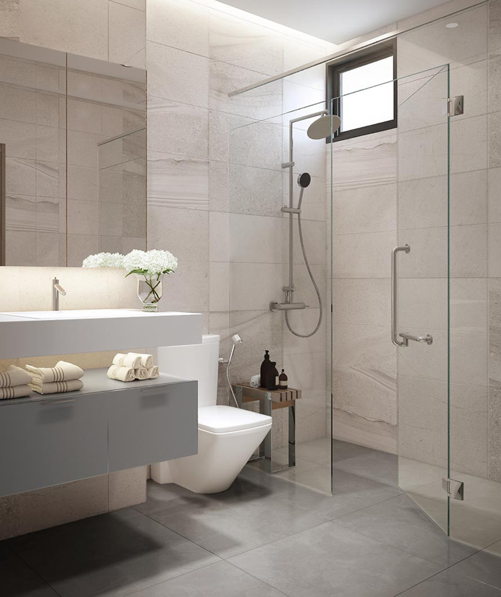 Trong nh&agrave; cấp 4 m&aacute;i Th&aacute;i c&oacute; g&aacute;c lửng, ph&ograve;ng vệ sinh được trang bị đầy đủ c&aacute;c tiện &iacute;ch hiện đại, ph&acirc;n chia c&aacute;c khu vực chức năng khoa học, tiện dụng.