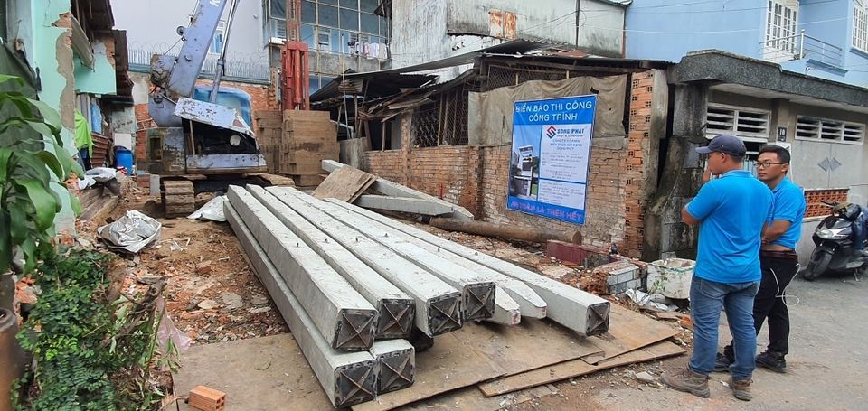 X&acirc;y nh&agrave; trong hẻm nhỏ sẽ ảnh hưởng đến việc &eacute;p cọc