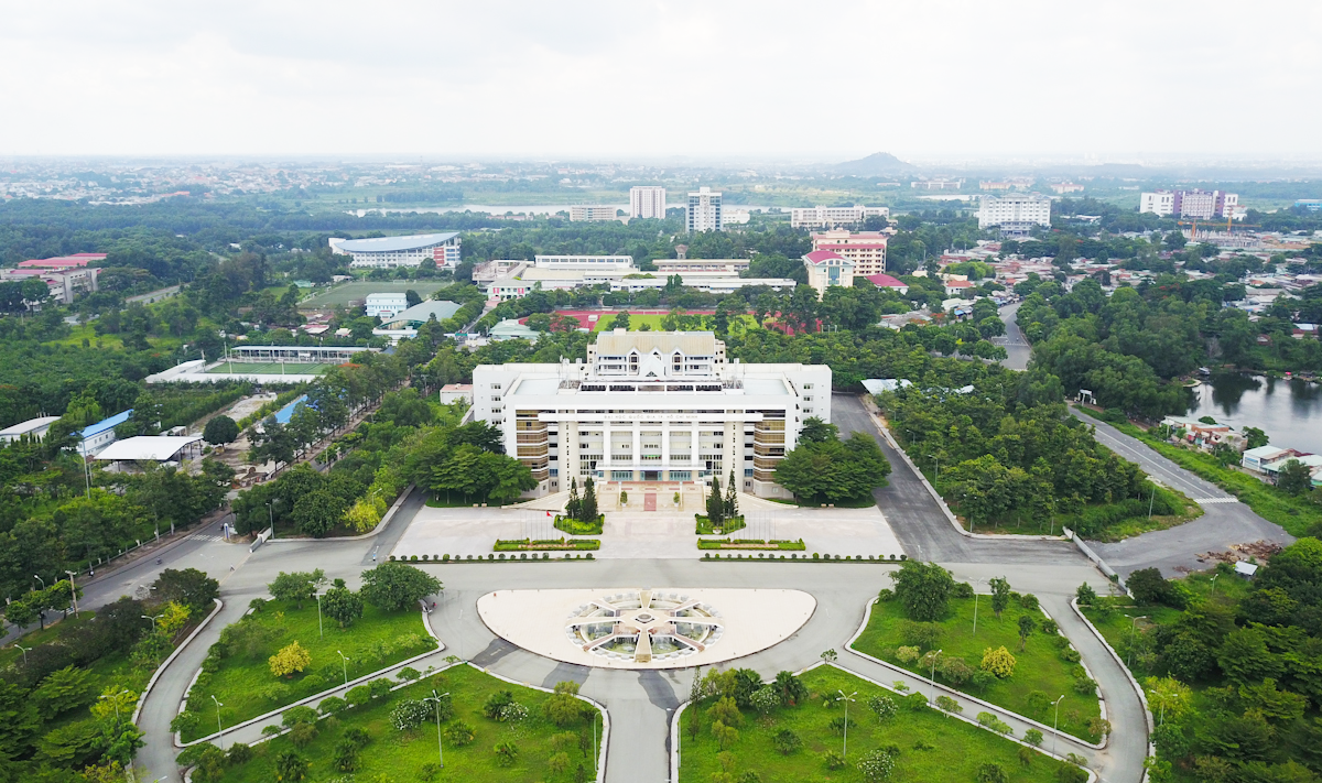 khu vực Đại học Quốc gia TP.HCM nhìn từ trên cao