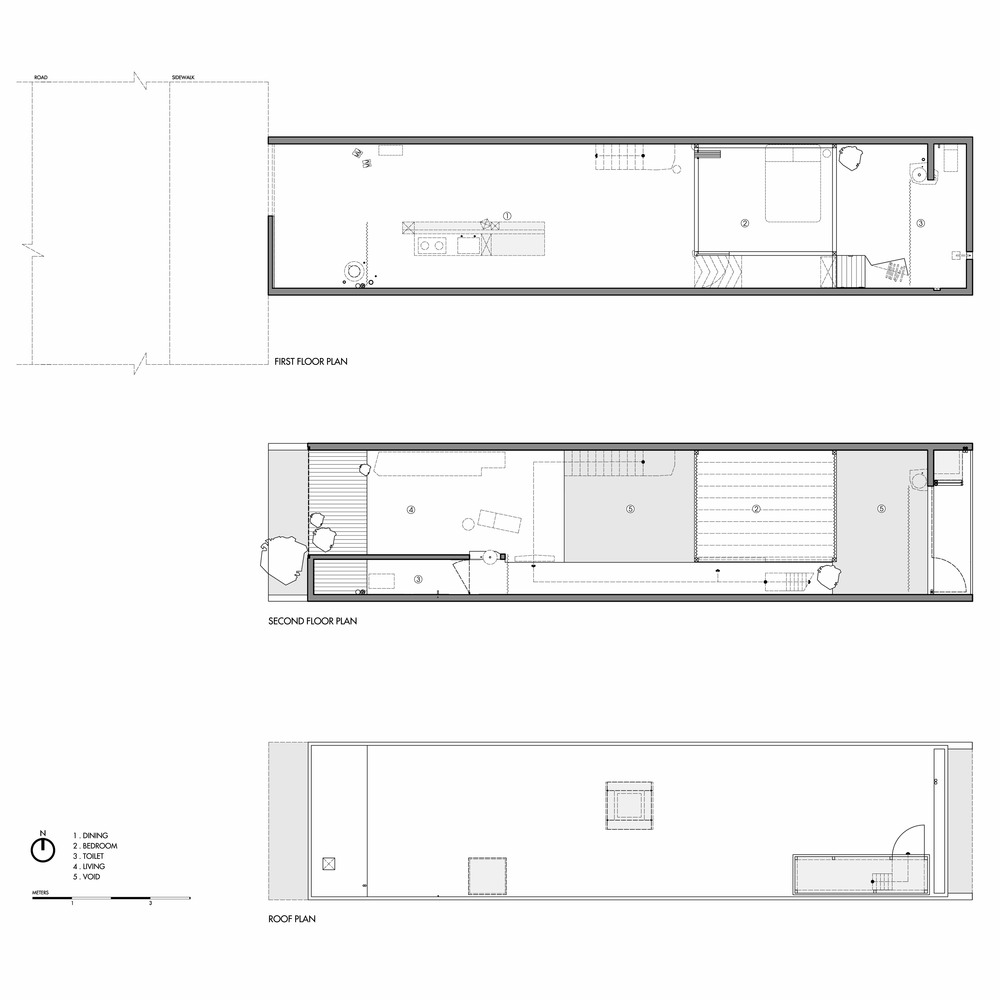 Mặt bằng thiết kế nh&agrave; 2 tầng
