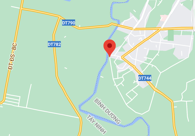 google map vị tr&iacute; tuyến đường kết nối B&igrave;nh Dương T&acirc;y Ninh