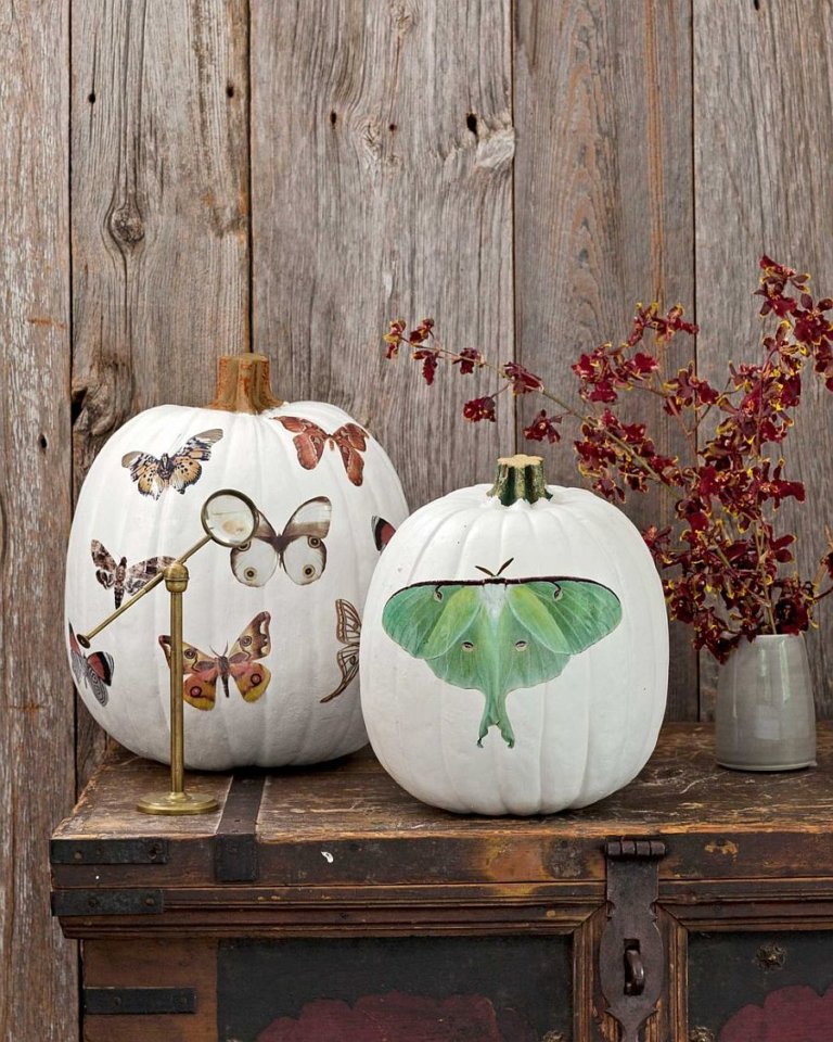 Khéo léo một chút, bạn có thể kết hợp chủ đề mùa thu với Halloween tinh tế như này.