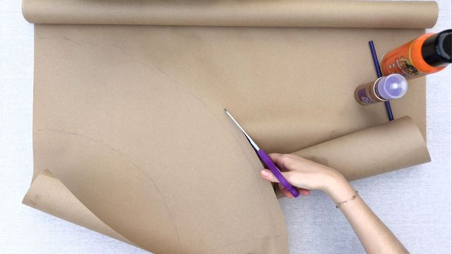 cắt mẫu giấy bìa cứng làm chụp đèn