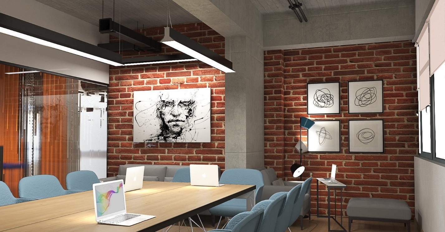 trang tr&iacute; t&aacute;c phẩm nghệ thuật cho ph&ograve;ng marketing