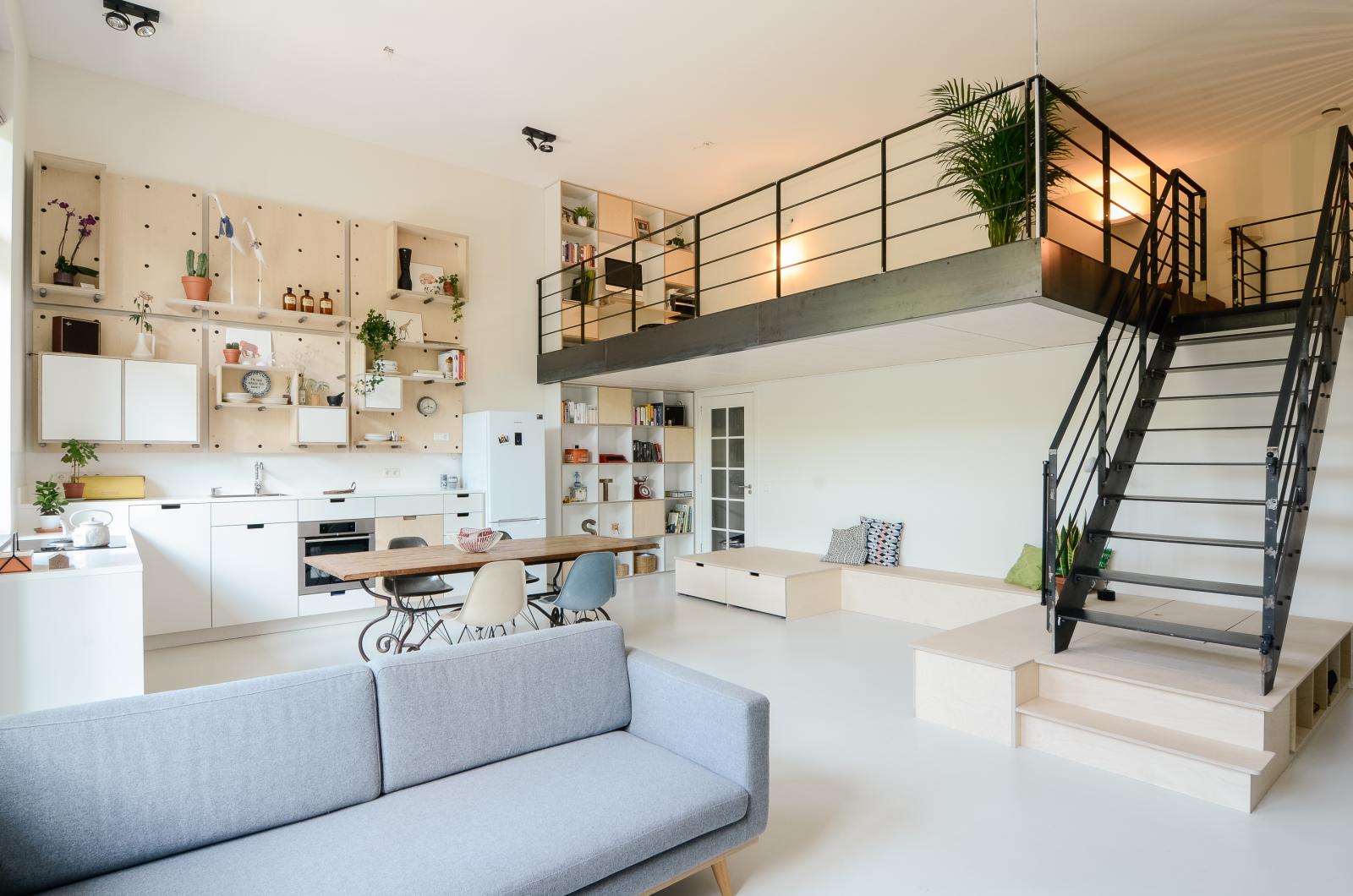 Một mẫu nh&agrave; cấp 4 c&oacute; g&aacute;c lửng