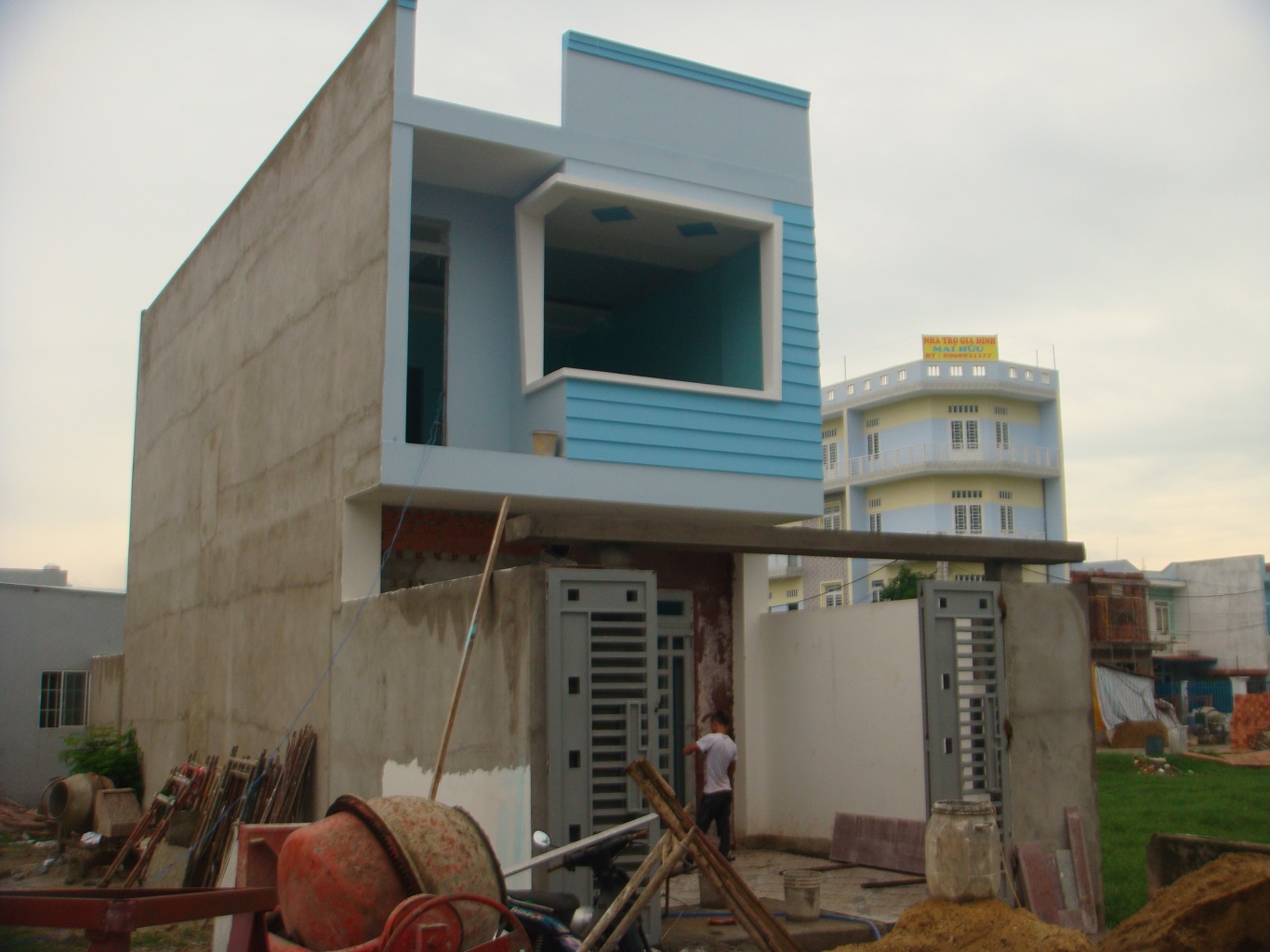 Một mẫu nh&agrave; cấp 4 sau khi cải tạo n&acirc;ng tầng