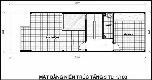 Mặt bằng s&acirc;n thượng nh&agrave; phố 2 tầng 1 tum