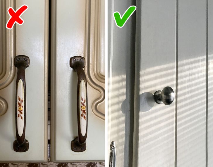 Chọn tay nắm cửa thiết kế đơn giản để kh&ocirc;ng tốn thời gian lau dọn