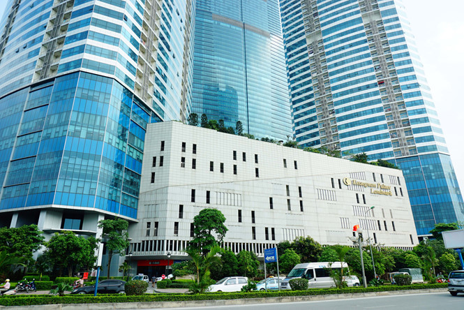 h&igrave;nh ảnh cận cảnh một phần t&ograve;a nh&agrave; Keangnam cho thu&ecirc; văn ph&ograve;ng hạng A tiện nghi v&agrave; đẳng cấp
