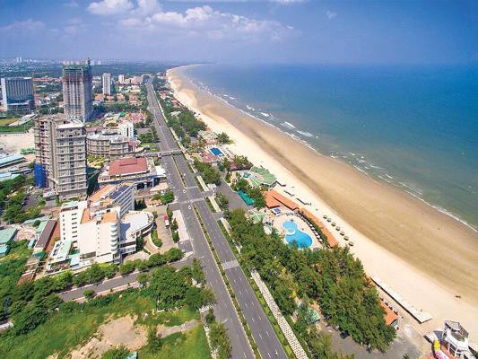 hình ảnh một góc TP. Vũng Tàu nhìn từ trên cao