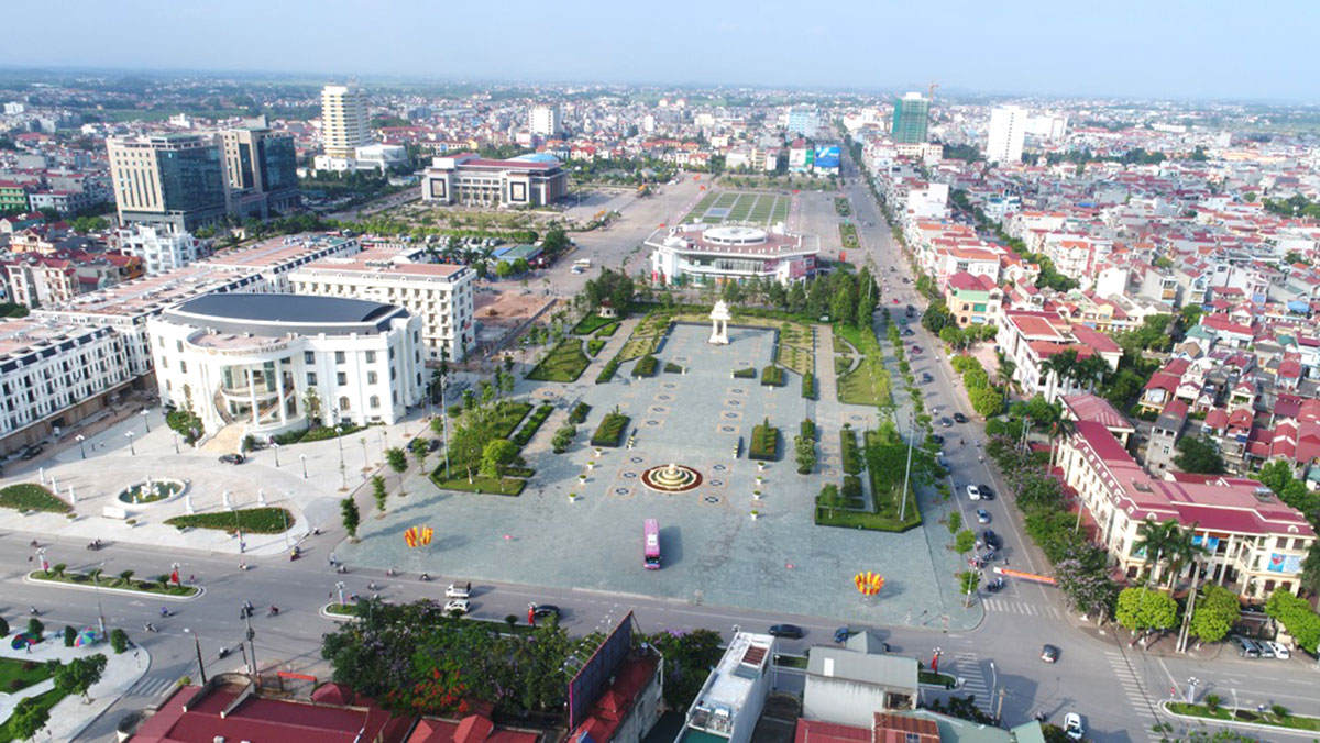 h&igrave;nh ảnh một g&oacute;c TP. Bắc Giang nh&igrave;n từ tr&ecirc;n cao nơi c&oacute; khu đ&ocirc; thị mới ph&iacute;a Nam TP vừa được ph&ecirc; duyệt quy hoạch