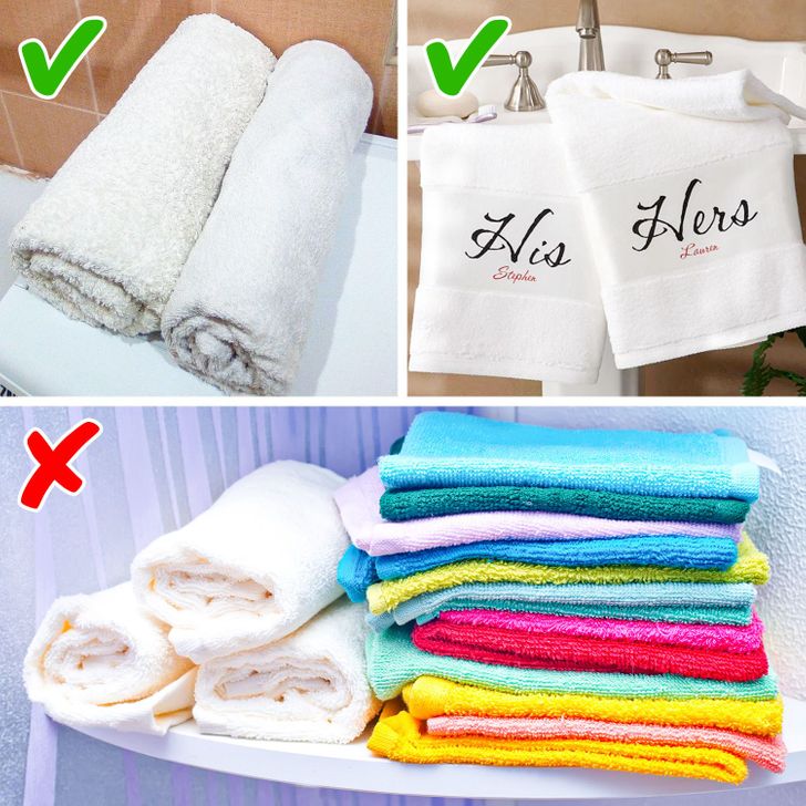 h&igrave;nh ảnh cận cảnh khăn tắm m&agrave;u trắng trong ph&ograve;ng tắm