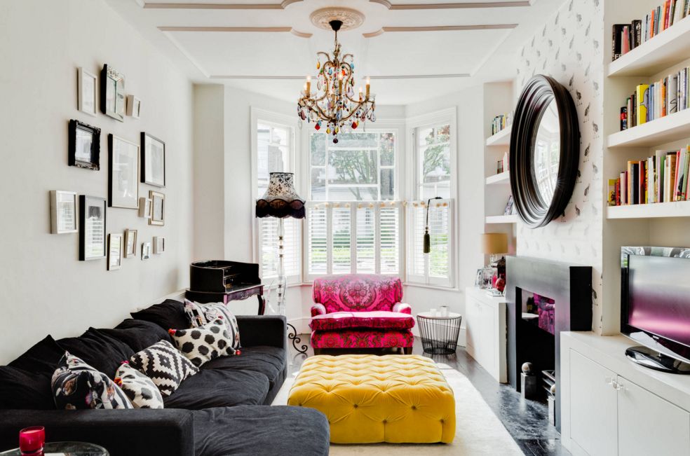Thiết kế nội thất ph&ograve;ng kh&aacute;ch theo phong c&aacute;ch Boho