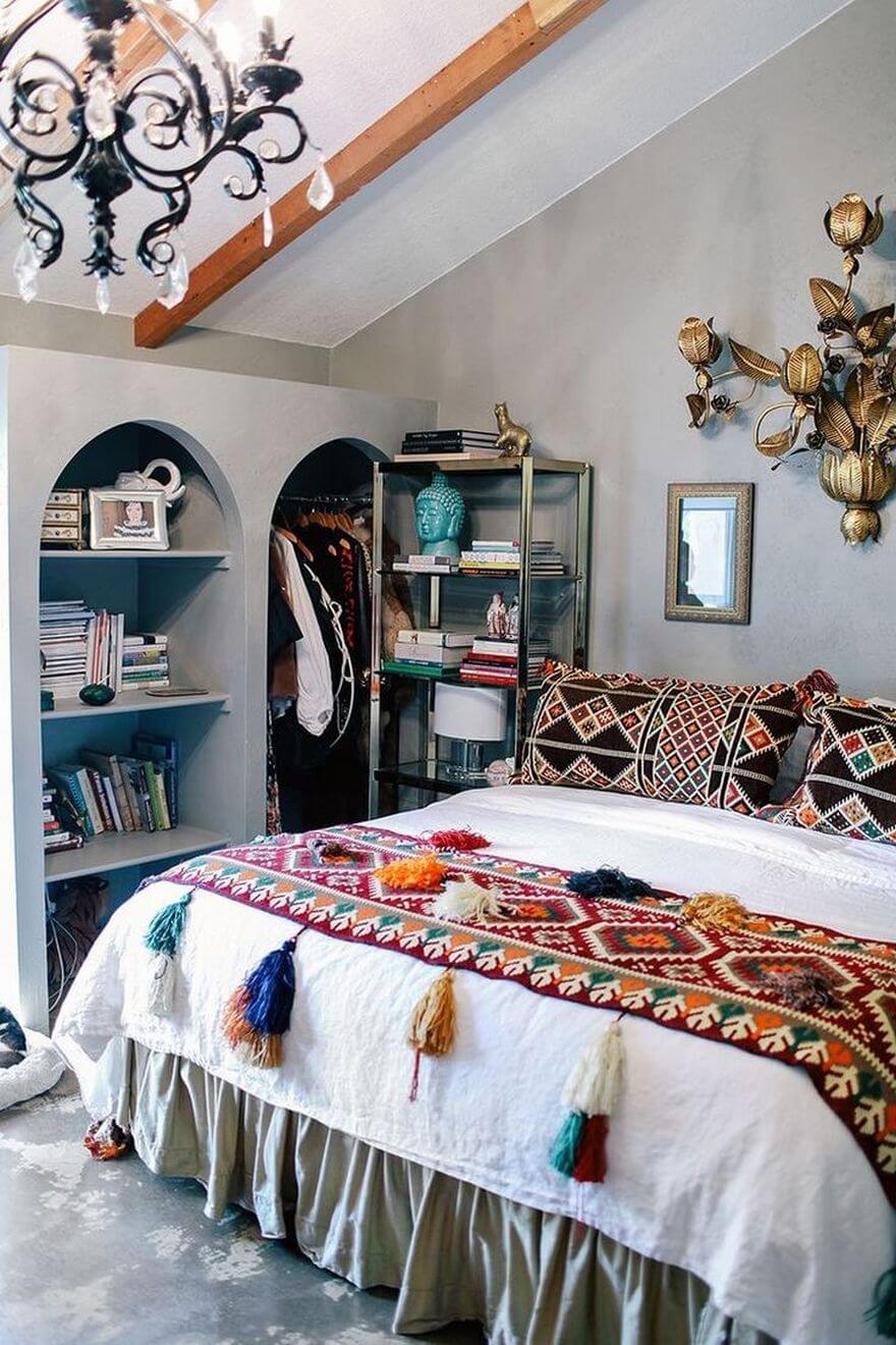 Họa tiết sống động, mang hơi hướng d&acirc;n tộc trong phong c&aacute;ch Bohemian