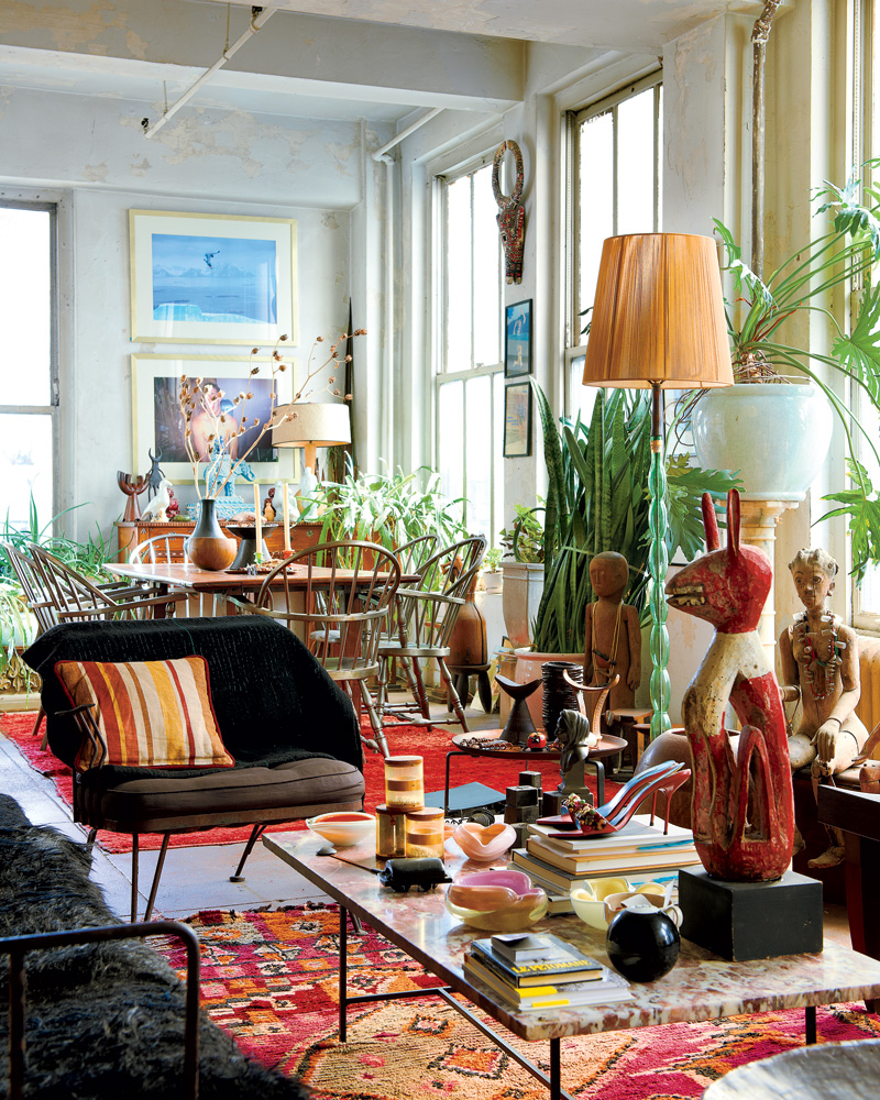 Chất liệu gỗ trong thiết kế nội thất phong c&aacute;ch Bohemian 