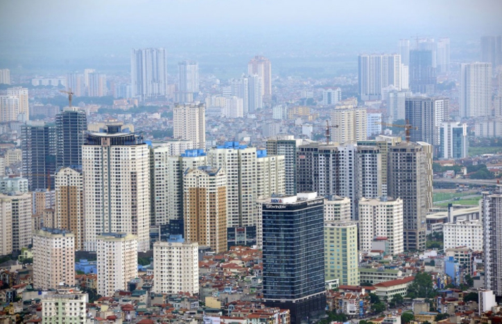 nhiều t&ograve;a chung cư cao tầng trong th&agrave;nh phố