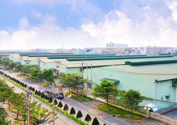 h&igrave;nh ảnh một g&oacute;c khu c&ocirc;ng nghiệp Hố Nai, tỉnh Đồng Nai nh&igrave;n từ tr&ecirc;n cao