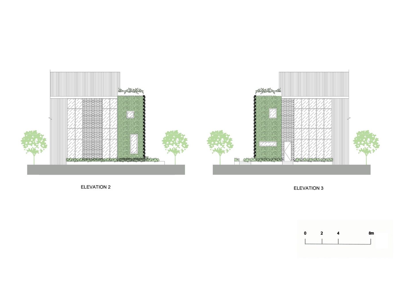 Phối cảnh mặt cắt nh&agrave; xưởng