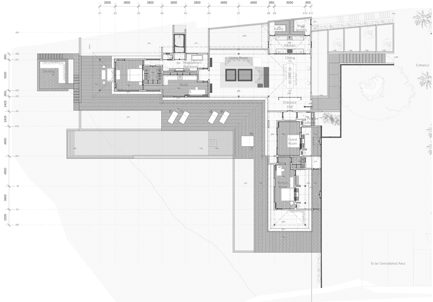 Mặt bằng thiết kế nh&agrave; vườn