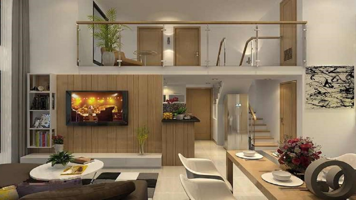 Không gian nội thất nhà cấp 4 có gác lửng hình ảnh không gian bên trong nhà cấp 4 có gác lửng