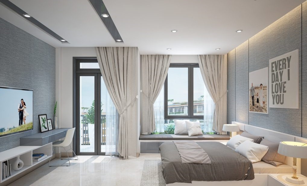 Phối cảnh phòng ngủ lớn