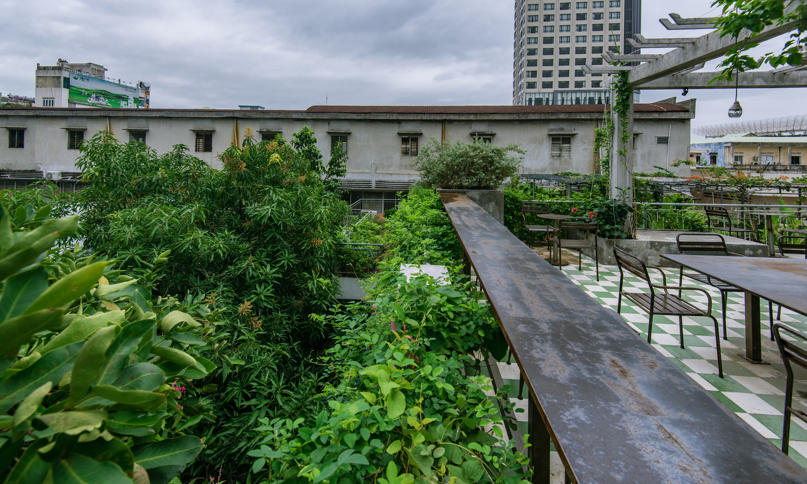 không gian cà phê ngoài trời đẹp
