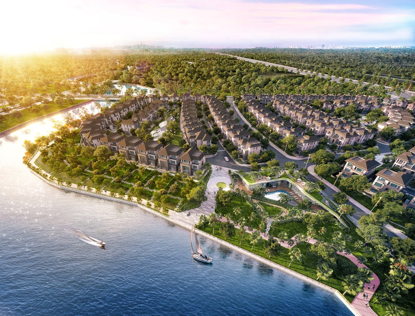 Toàn cảnh phân khu 1.1, zeit River County 1 thuộc dự án Zeitgeist