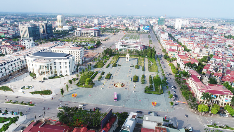 h&igrave;nh ảnh một g&oacute;c tỉnh Bắc Giang nh&igrave;n từ tr&ecirc;n cao nơi sắp c&oacute; dự &aacute;n Khu đ&ocirc; thị mới Trần Ph&uacute;