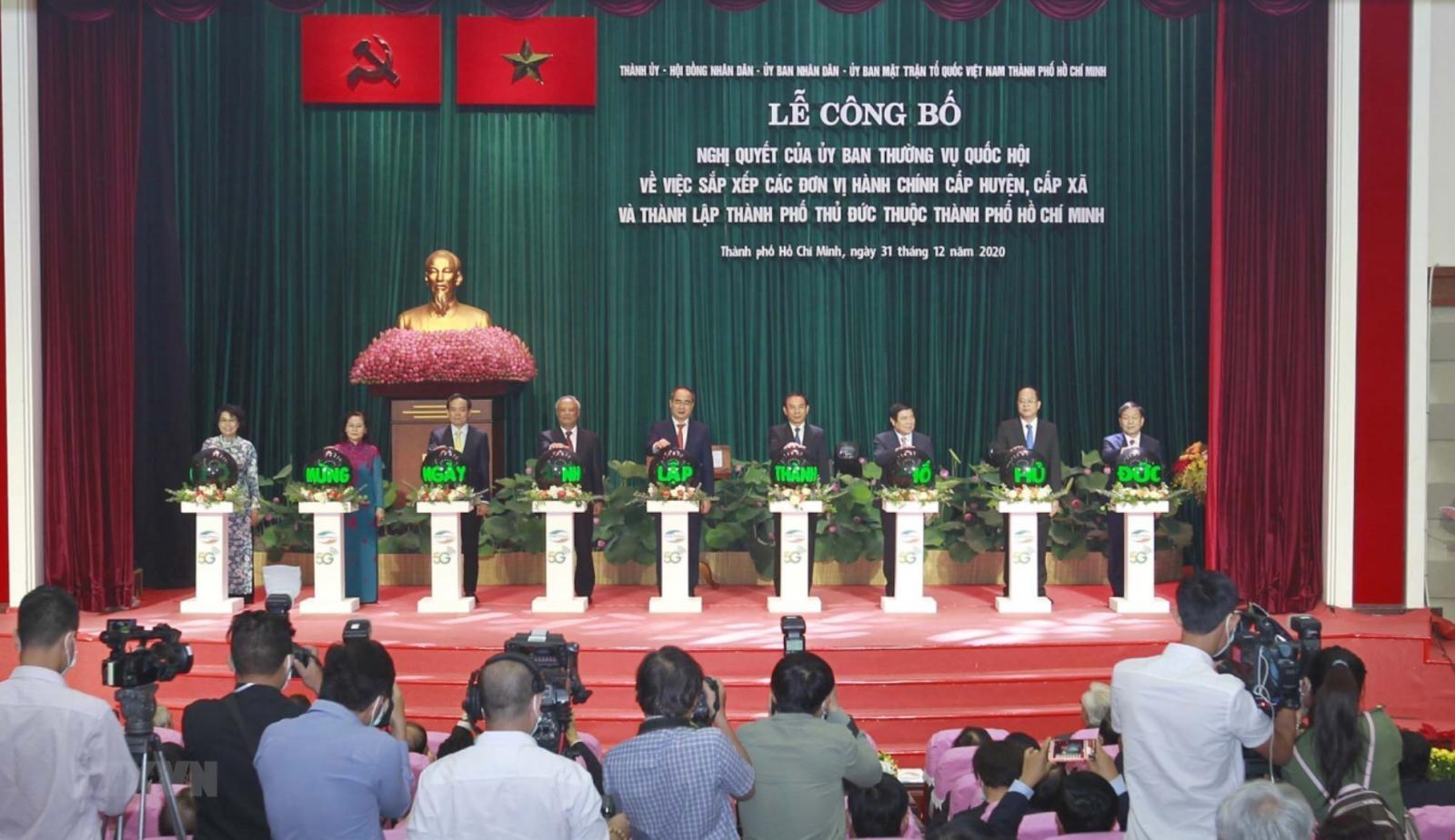 lễ công bố nghị quyết thành lập thành phố Thủ Đức