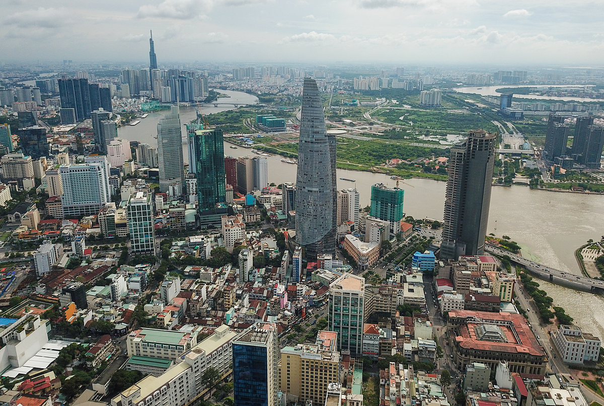 Quận 1 TPHCM nhìn từ trên cao