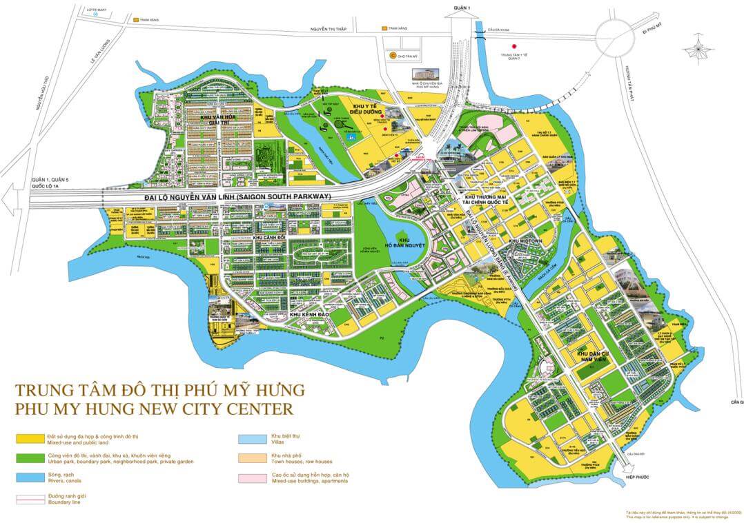 bản đồ khu Phú Mỹ Hưng