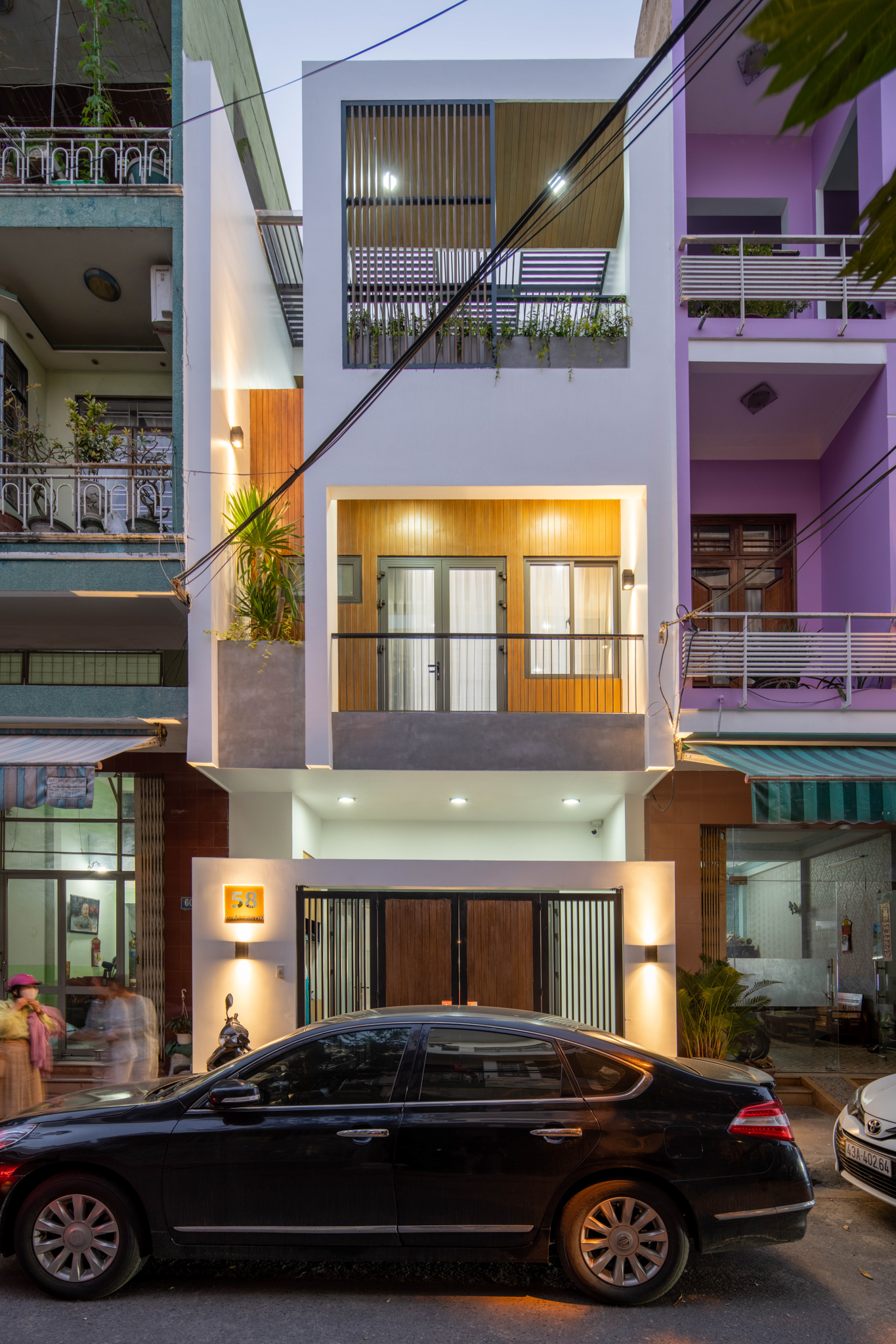 mặt tiền nhà phố 3 tầng