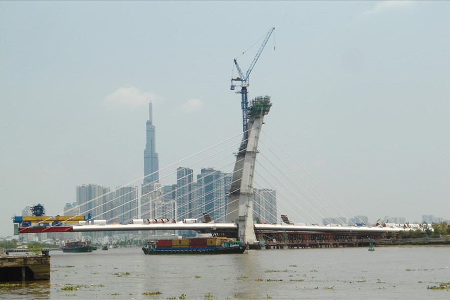 tiến độ cầu Thủ Thiêm 2