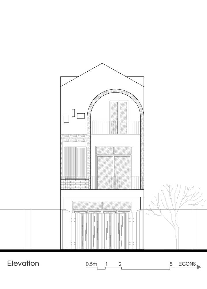 Mặt cắt c&ocirc;ng tr&igrave;nh