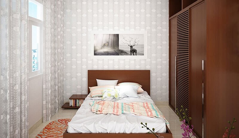 Kh&ocirc;ng gian ri&ecirc;ng tư của cậu con trai lớn c&oacute; thiết kế đơn giản, b&agrave;i tr&iacute; nội thất linh hoạt, dễ d&agrave;ng thay đổi phong c&aacute;ch về sau.