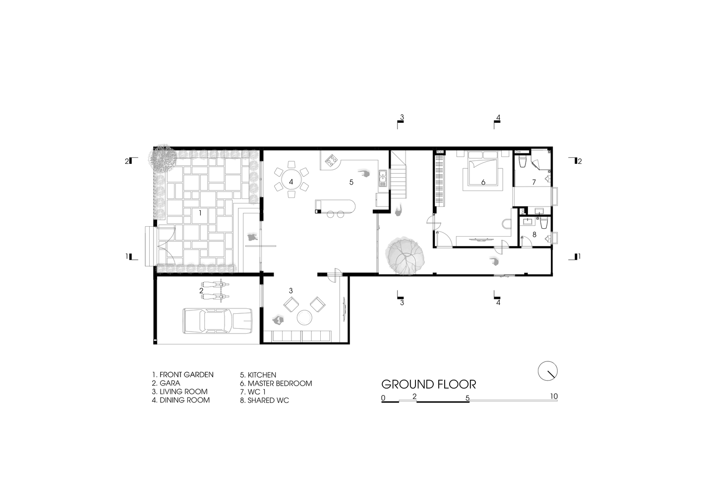 Mặt bằng tầng trệt Mặt bằng tầng trệt