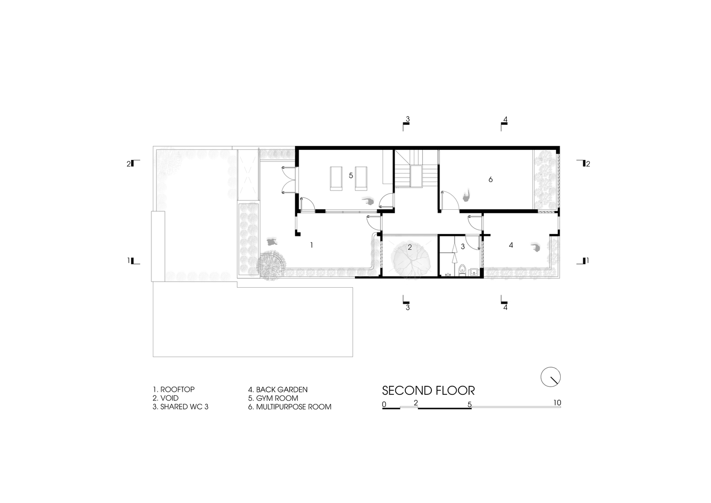 Mặt bằng tầng 2 Mặt bằng tầng 2