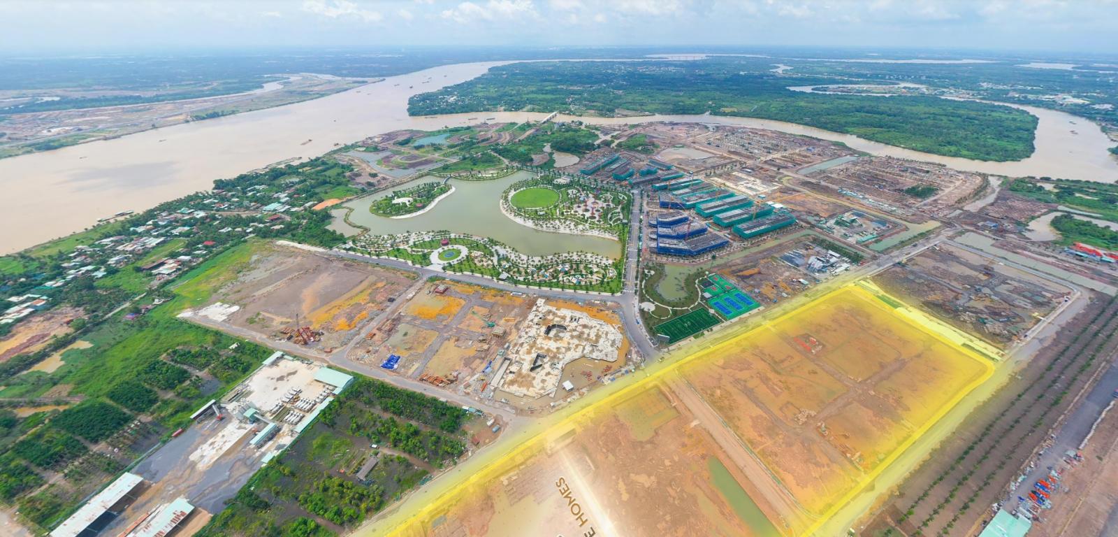 Phường Long Thạnh Mỹ nhìn từ trên cao