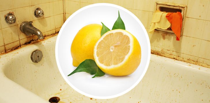 chanh làm sạch nhà tắm