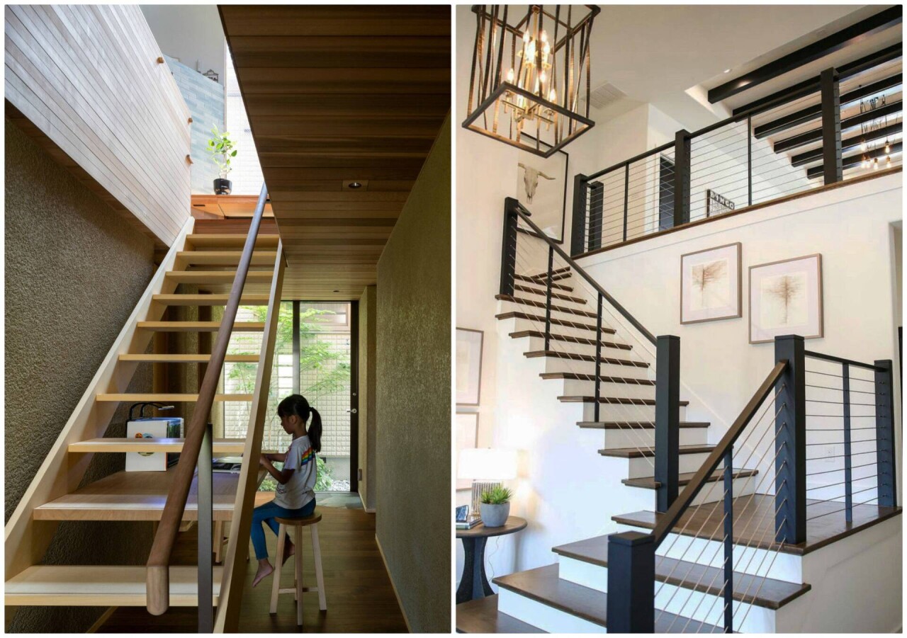 đảm bảo lan can cầu thang cao tối thiểu l&agrave; 90cm