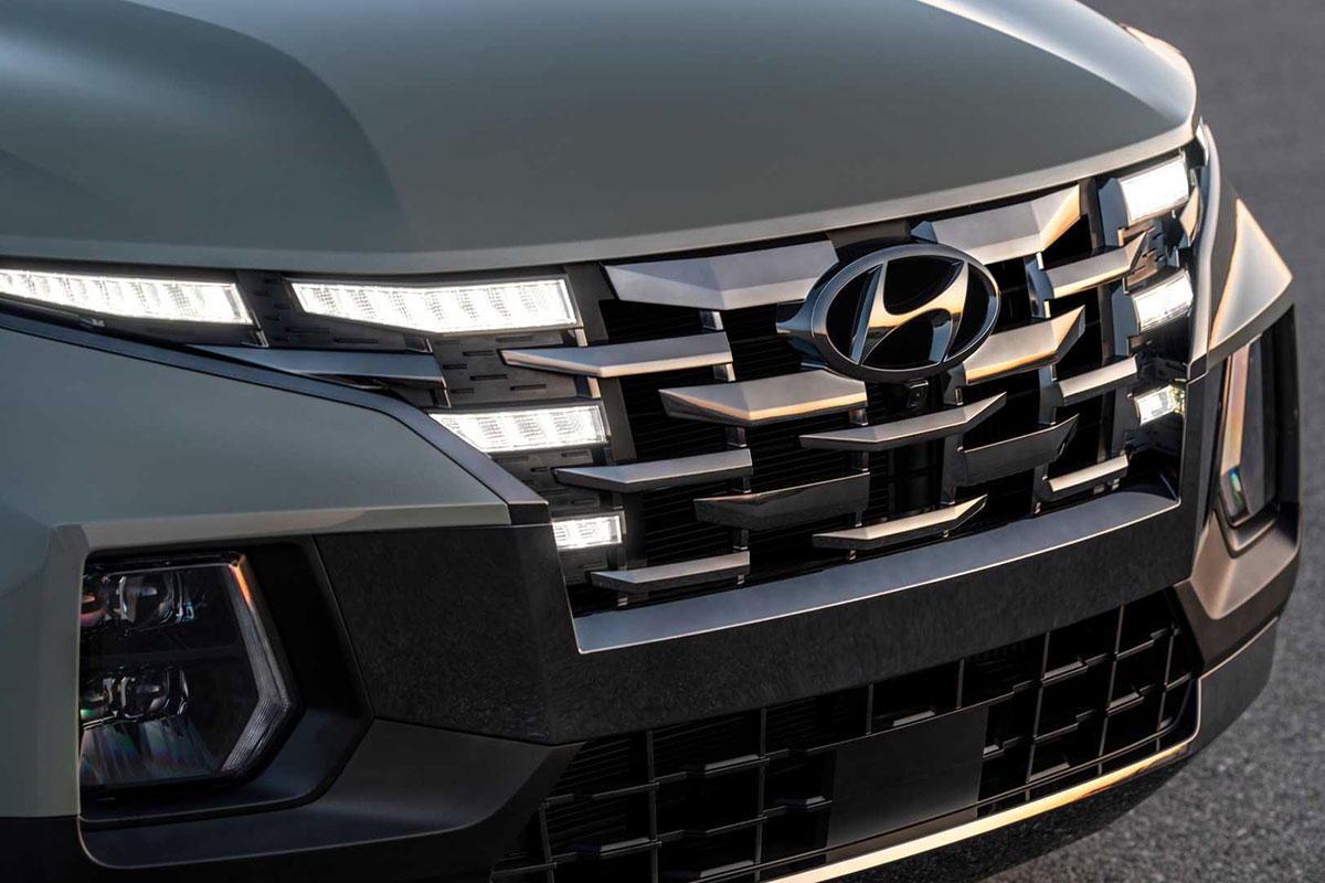 Ảnh Lưới tản nhiệt xe Hyundai Santa Cruz 2022