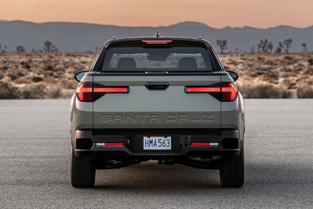 Ảnh Đuôi xe Hyundai Santa Cruz 2022