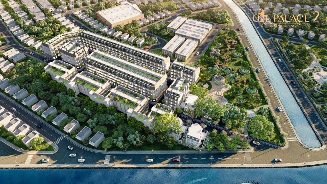 Phối cảnh Khu nh&agrave; phố thương mại One Palace 2