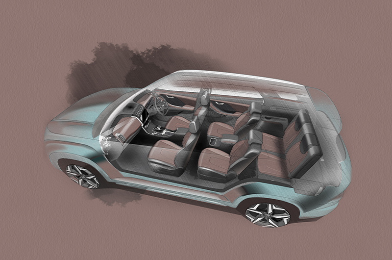 SUV Hyundai Alcazar mạnh mẽ v&agrave; rộng r&atilde;i.