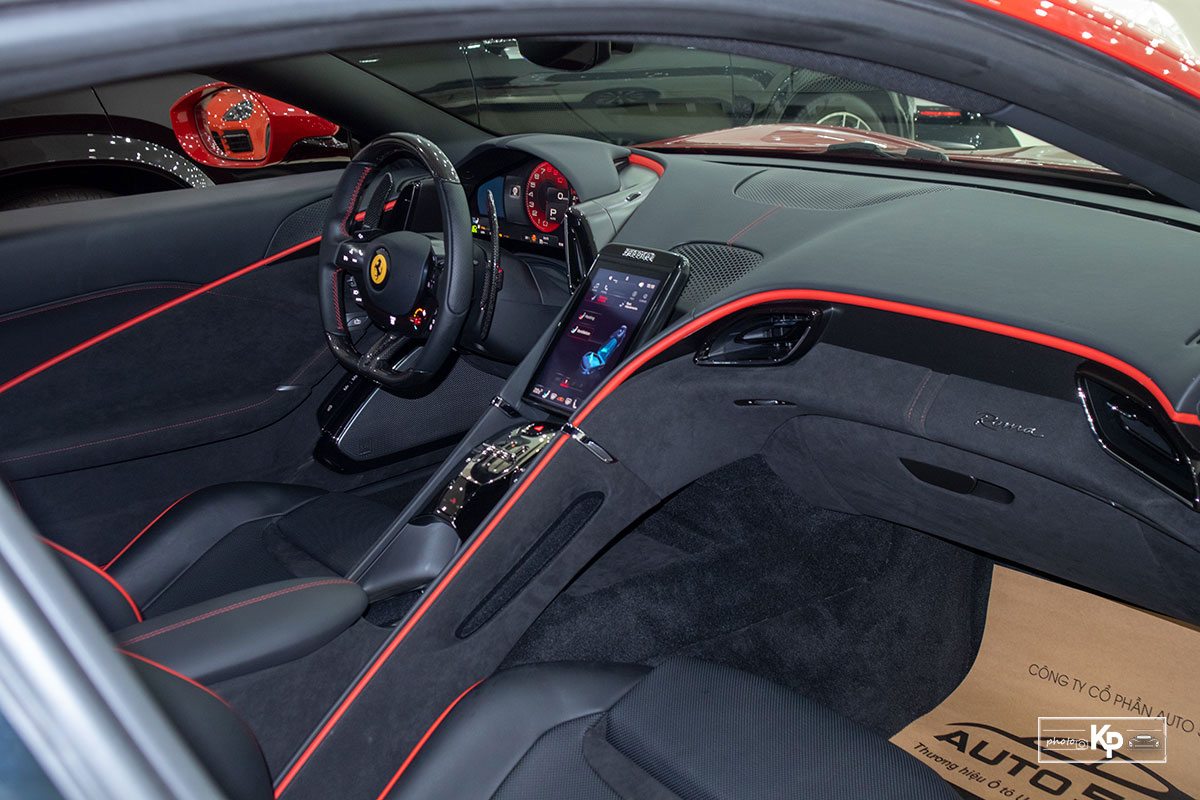 Cận cảnh xe Ferrari Roma màu đỏ Rosso "độc nhất" Việt Nam a8