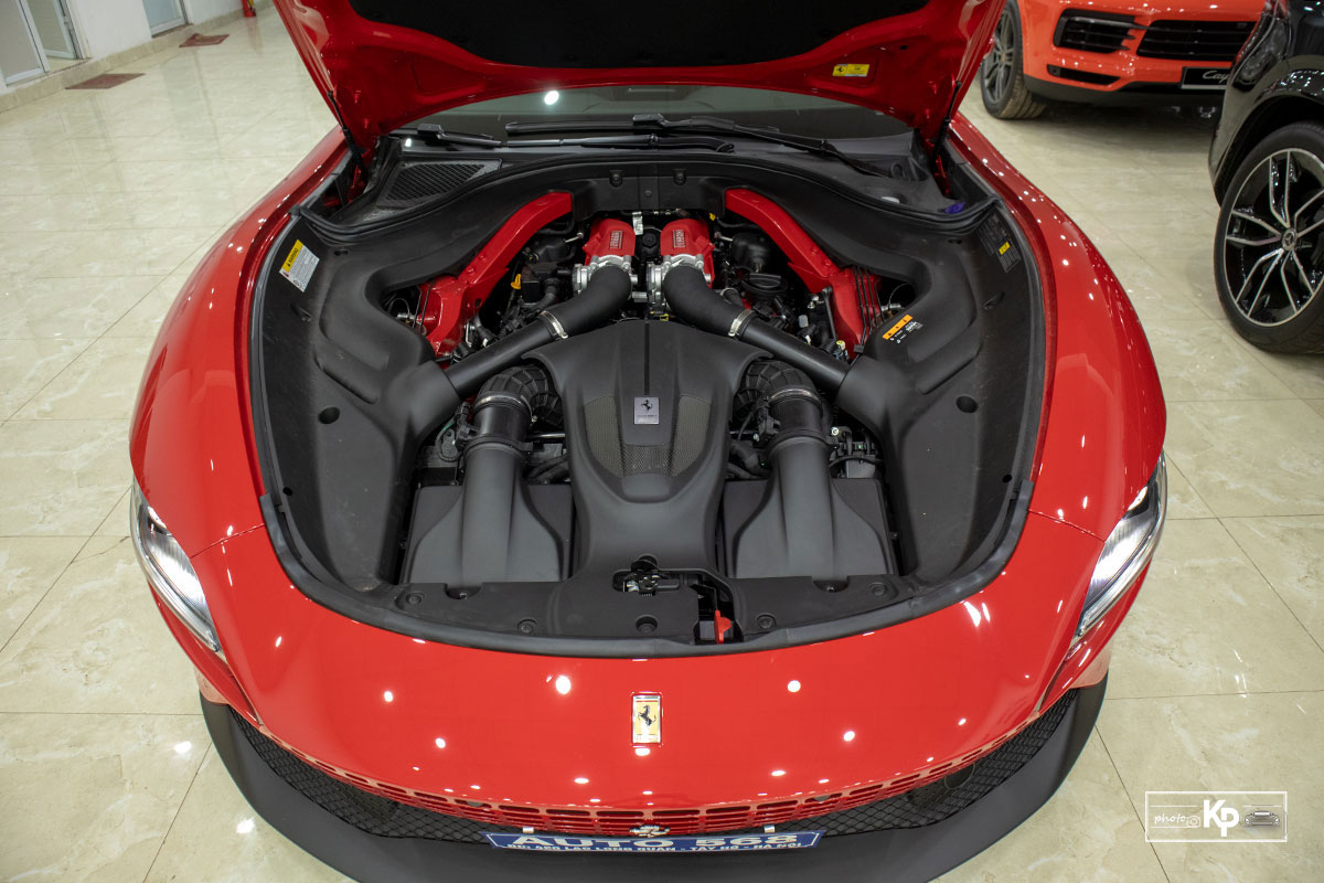 Cận cảnh xe Ferrari Roma màu đỏ Rosso "độc nhất" Việt Nam a13