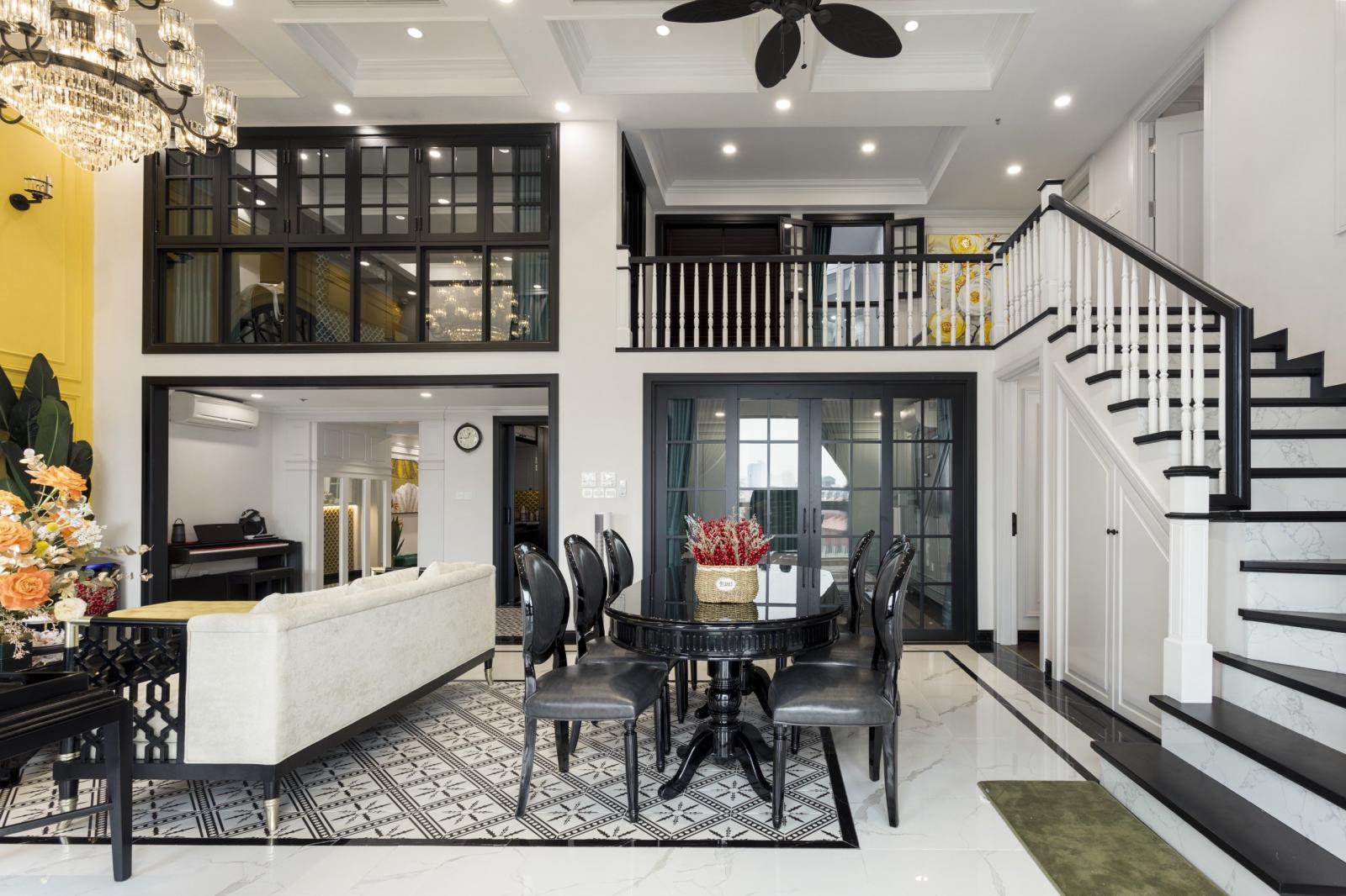 Nhìn ở góc độ này, căn hộ Duplex tựa như một căn nhà phố 2 tầng hiện đại.